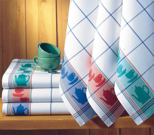 gallery/woven jacquard tea towel