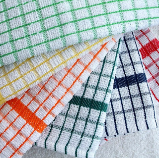 gallery/luxury check tea towels